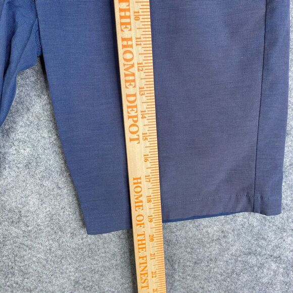 Travis Mathew Shorts Men's 30 Blue Golf Flat Front Chino 10 inch Inseam Stretch - Picture 4 of 6